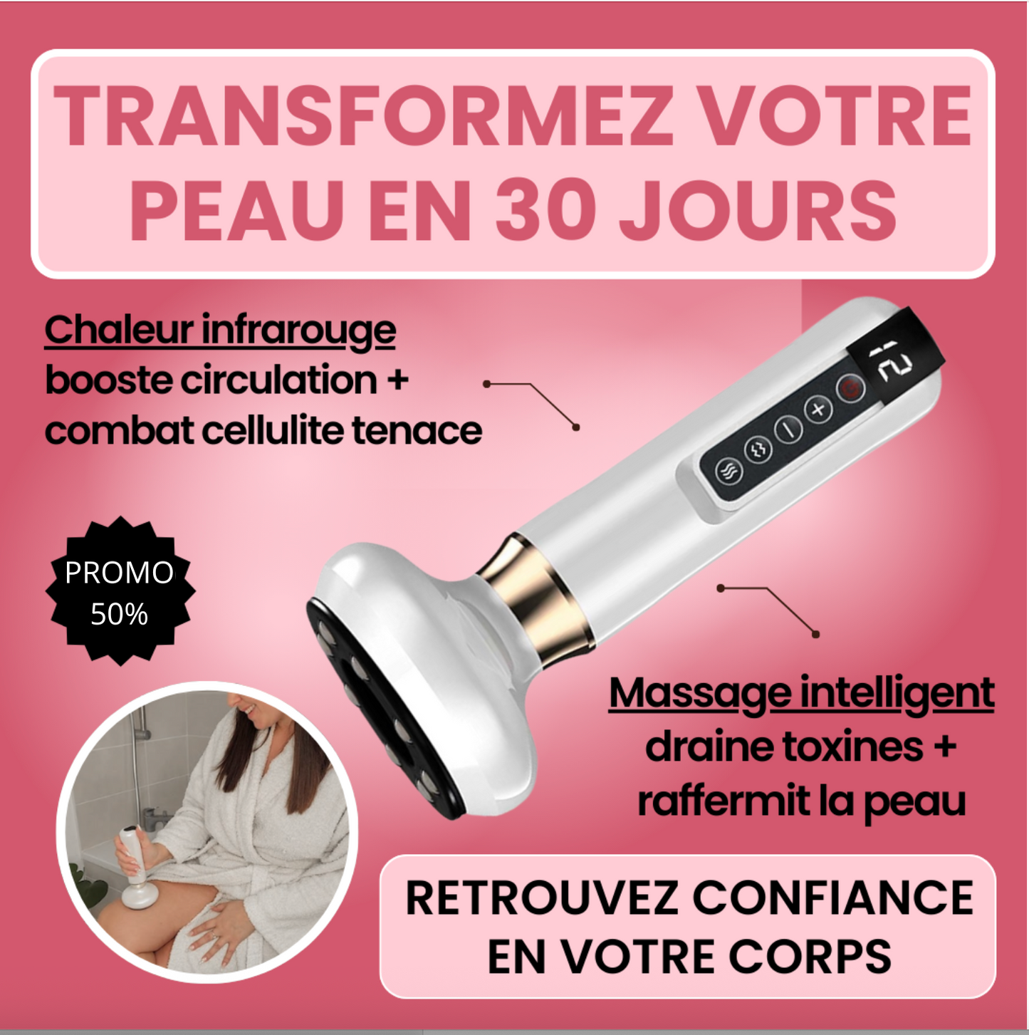 ByeCellu™ – Le masseur qui aide à éliminer la cellulite naturellement